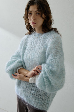 ウィム ガゼット/Whim Gazetteのハンドクルーニット(110300/110301)