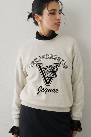 ウィム ガゼット/Whim Gazetteのロゴフロッキー裏毛(110100/110103)