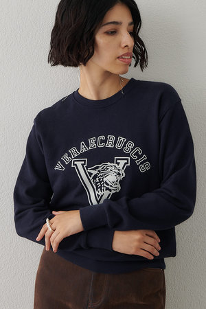 ウィム ガゼット/Whim Gazetteのロゴフロッキー裏毛(110100/110103)