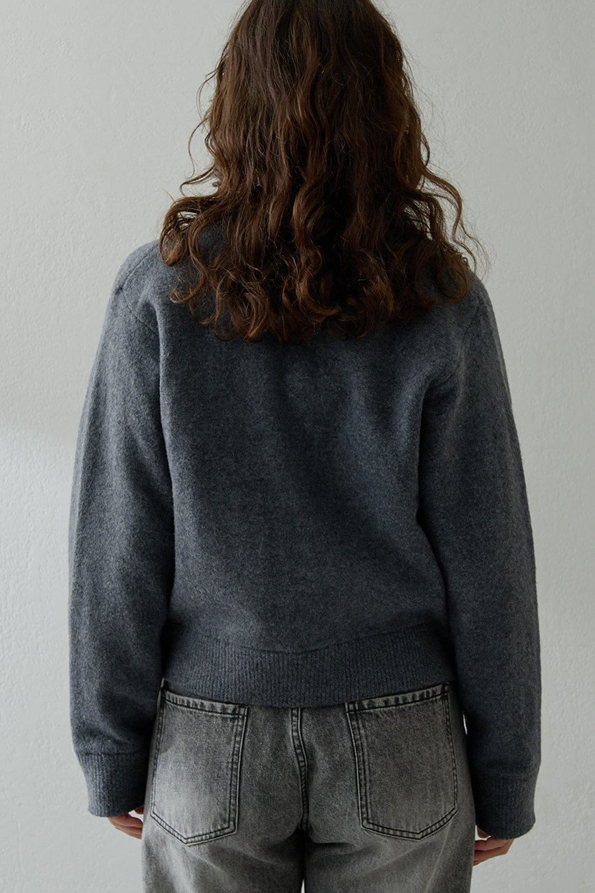 Whim Gazette(ウィム ガゼット)｜ニットブルゾン/グレー の通販