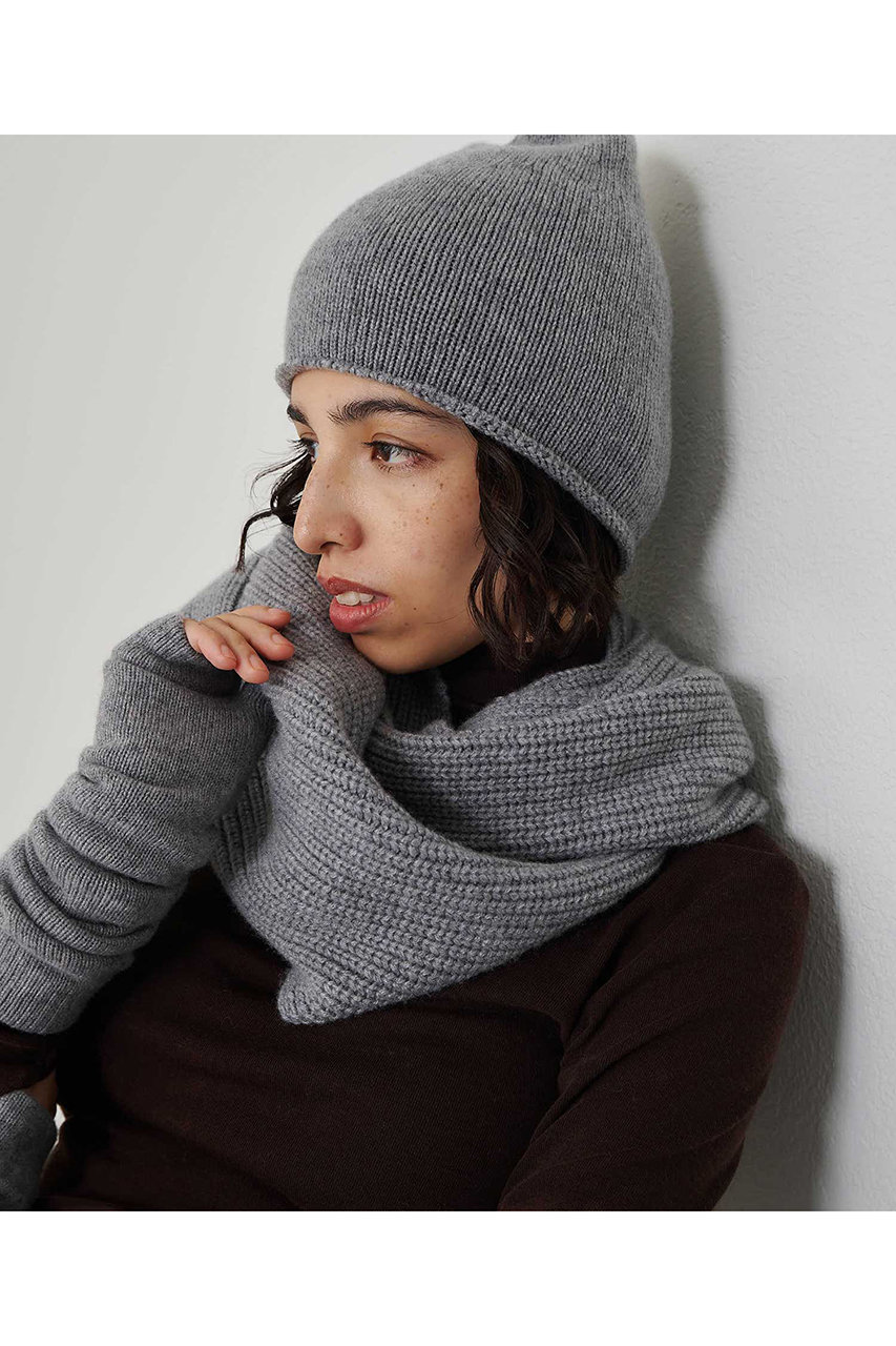 ウィム ガゼット/Whim Gazetteの【Hoaw.】カシミヤビーニー(グレー/WGH1052315A0001)