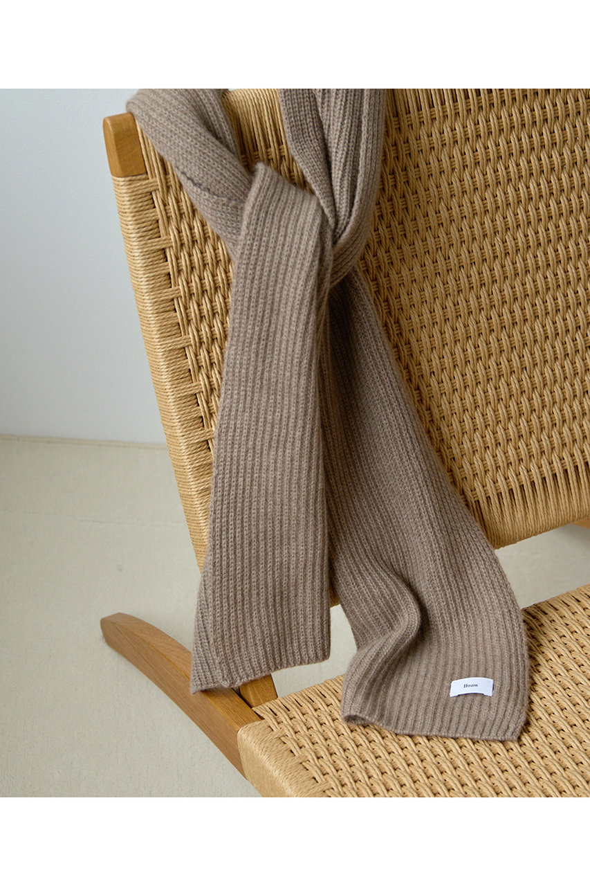Whim Gazette 【Hoaw.】カシミヤリブストール (モカ, F) ウィム ガゼット ELLE SHOP Whim Gazette 【Hoaw.】カシミヤリブストール (モカ, F) ウィム ガゼット ELLE SHOP