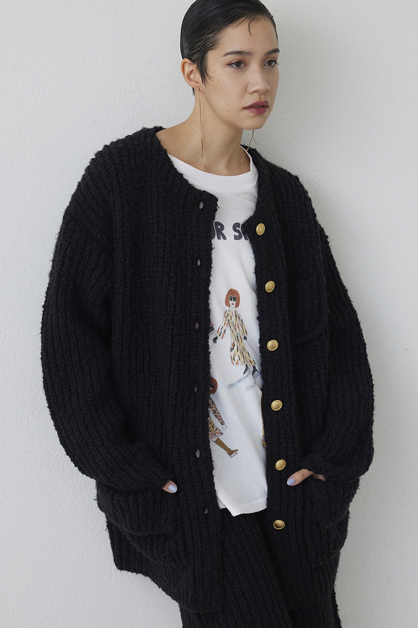 Whim Gazette(ウィム ガゼット)｜【THE PAUSE】ニットボタンジャケット