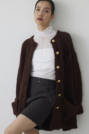 ウィム ガゼット/Whim Gazetteの【THE PAUSE】ニットボタンジャケット(110800/110803)