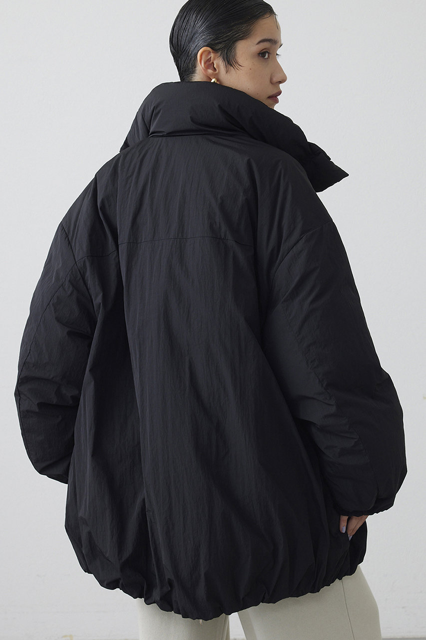 2023美品 ウィムガゼット　【THE PAUSE】パッカブルコート　ブラック Whim Gazette(ウィム ガゼット)｜【THE PAUSE】ショートバルマカン