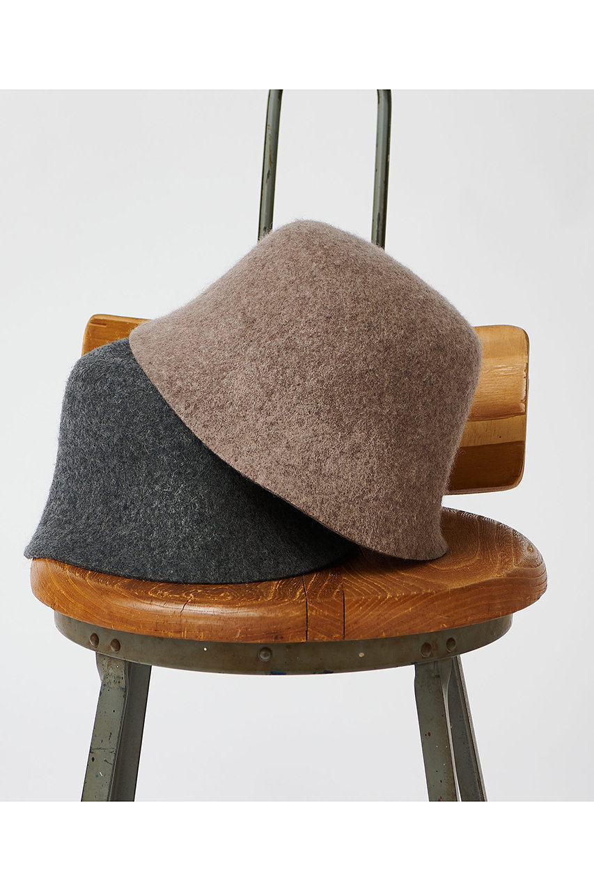ウィム ガゼット/Whim Gazetteの【THE PAUSE】ウールフェルトハット(モカ/WGP1052315A0001)