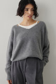F/W Vネックプルオーバー