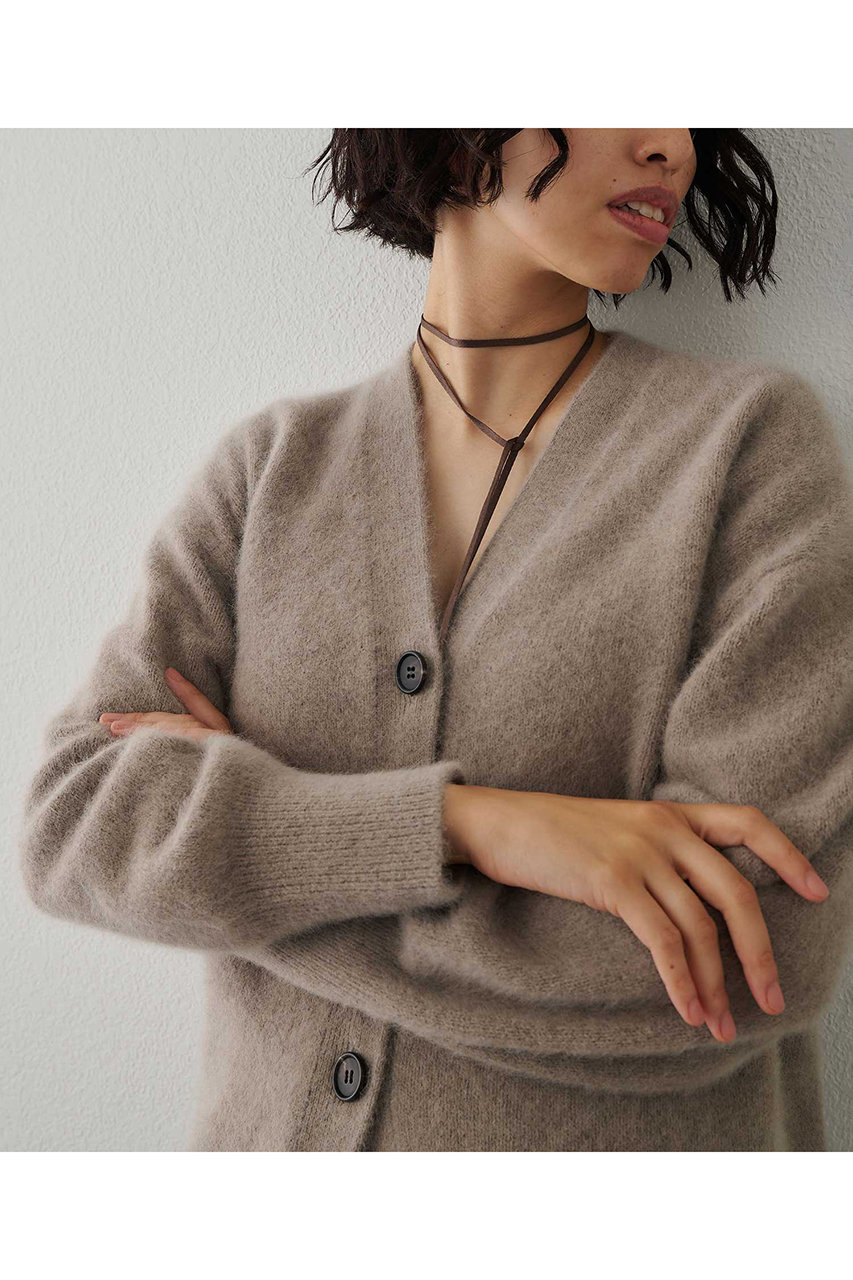 Whim Gazette(ウィム ガゼット)｜F/Wロングカーディガン/モカ の通販