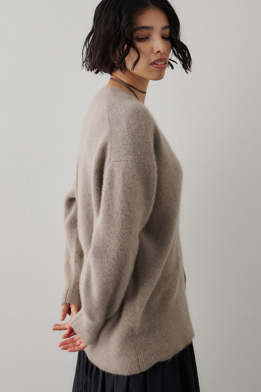 Whim Gazette(ウィム ガゼット)｜F/Wロングカーディガン/モカ の通販