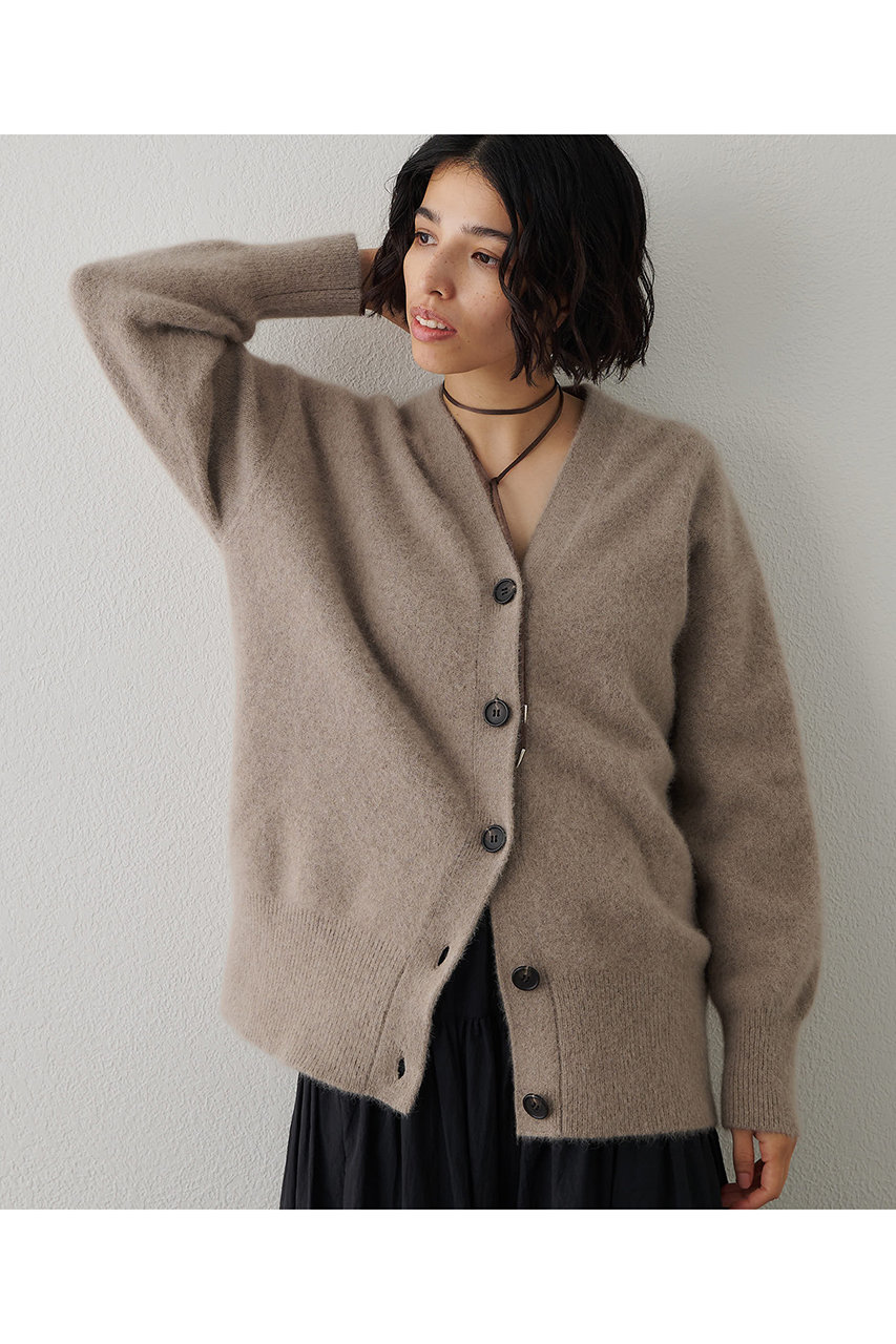 Whim Gazette(ウィム ガゼット)｜F/Wロングカーディガン/モカ の通販