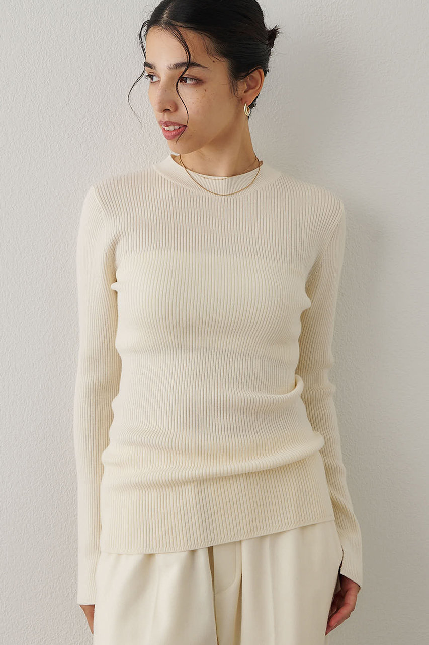 Whim Gazette(ウィム ガゼット)｜リブニットクループルオーバー/オフ