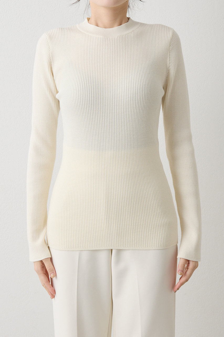 Whim Gazette(ウィム ガゼット)｜リブニットクループルオーバー/オフ