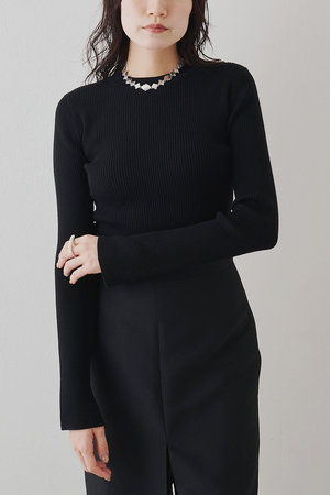 ウィム ガゼット/Whim Gazetteのリブニットクループルオーバー(110300/110301)