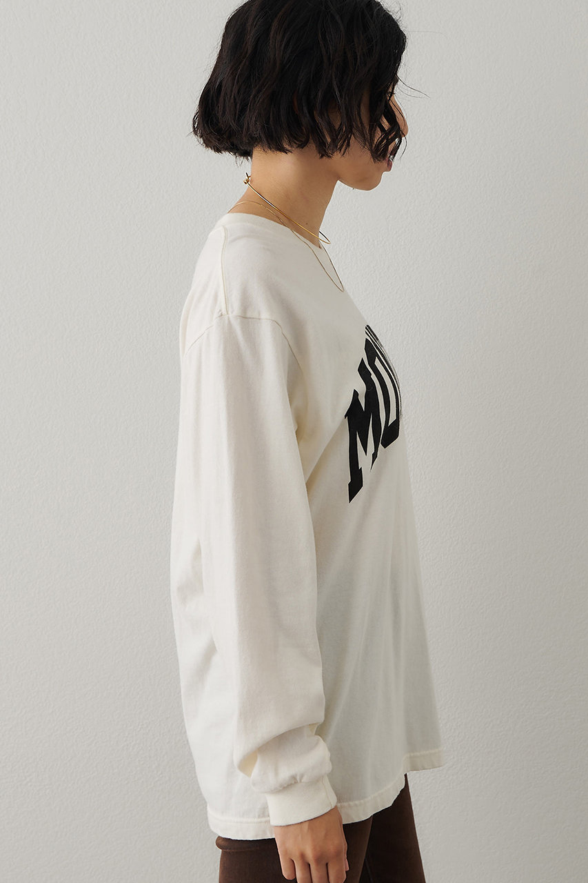 Whim Gazette(ウィム ガゼット)｜MONTANAロングTシャツ/アイボリー の