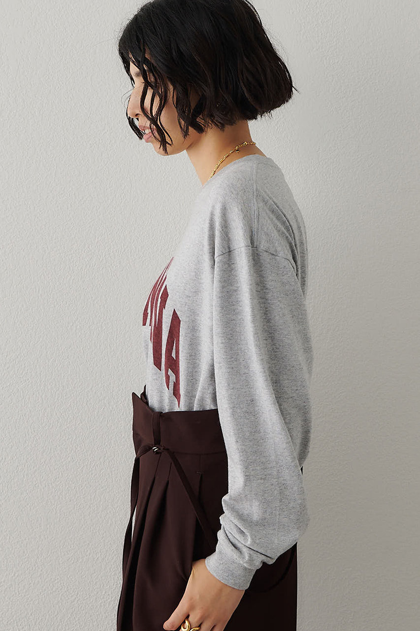 Whim Gazette(ウィム ガゼット)｜MONTANAロングTシャツ/グレー の通販