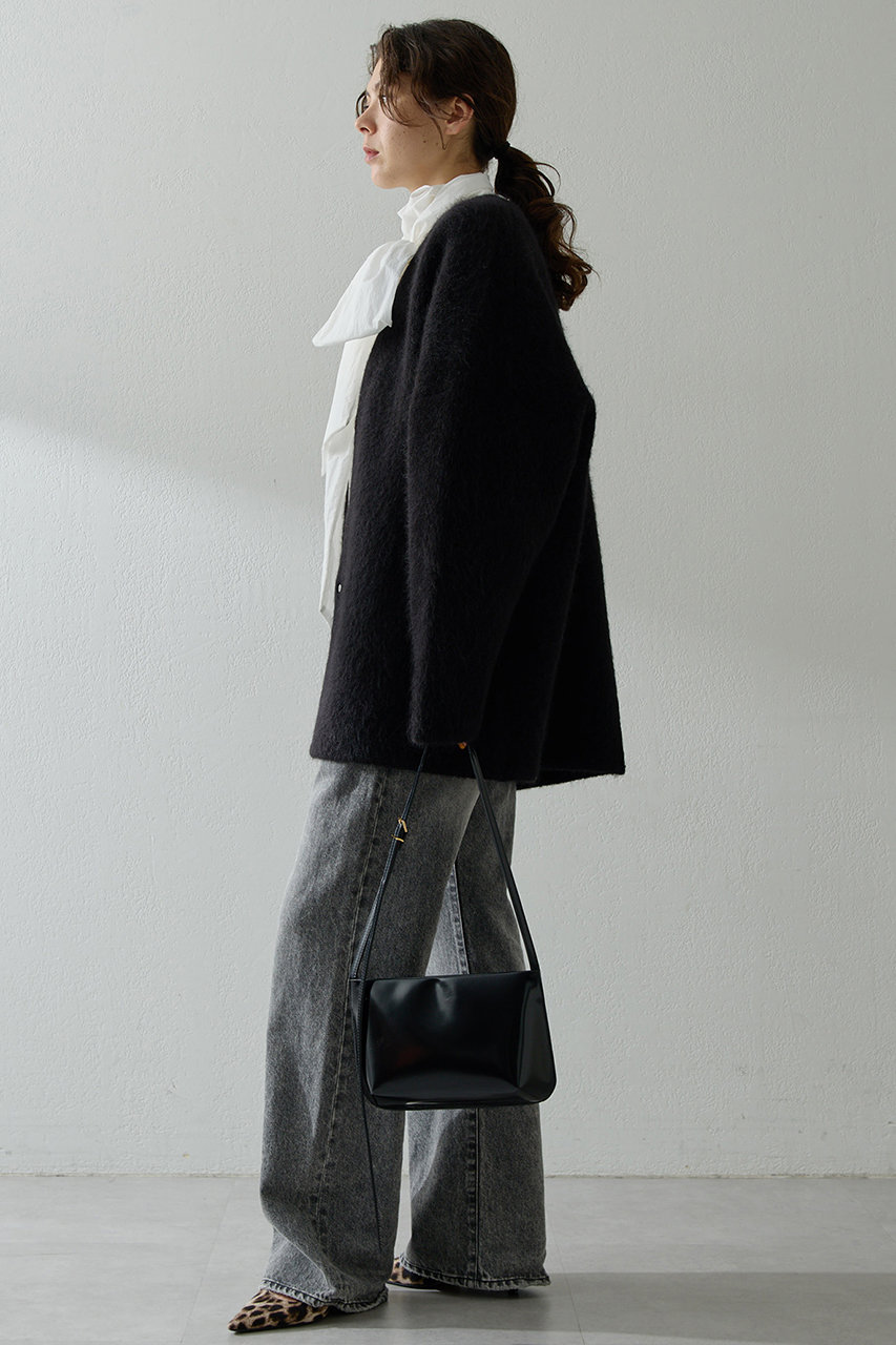 Whim Gazette(ウィム ガゼット)｜セッケツニットジャケット/ブラック