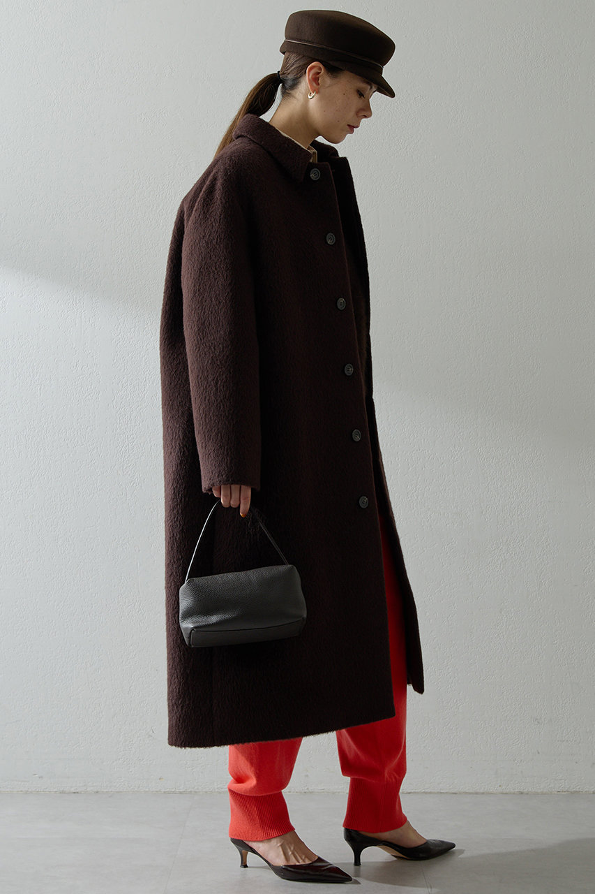 Whim Gazette(ウィム ガゼット)｜アルパカシャギーコート/ブラウン の