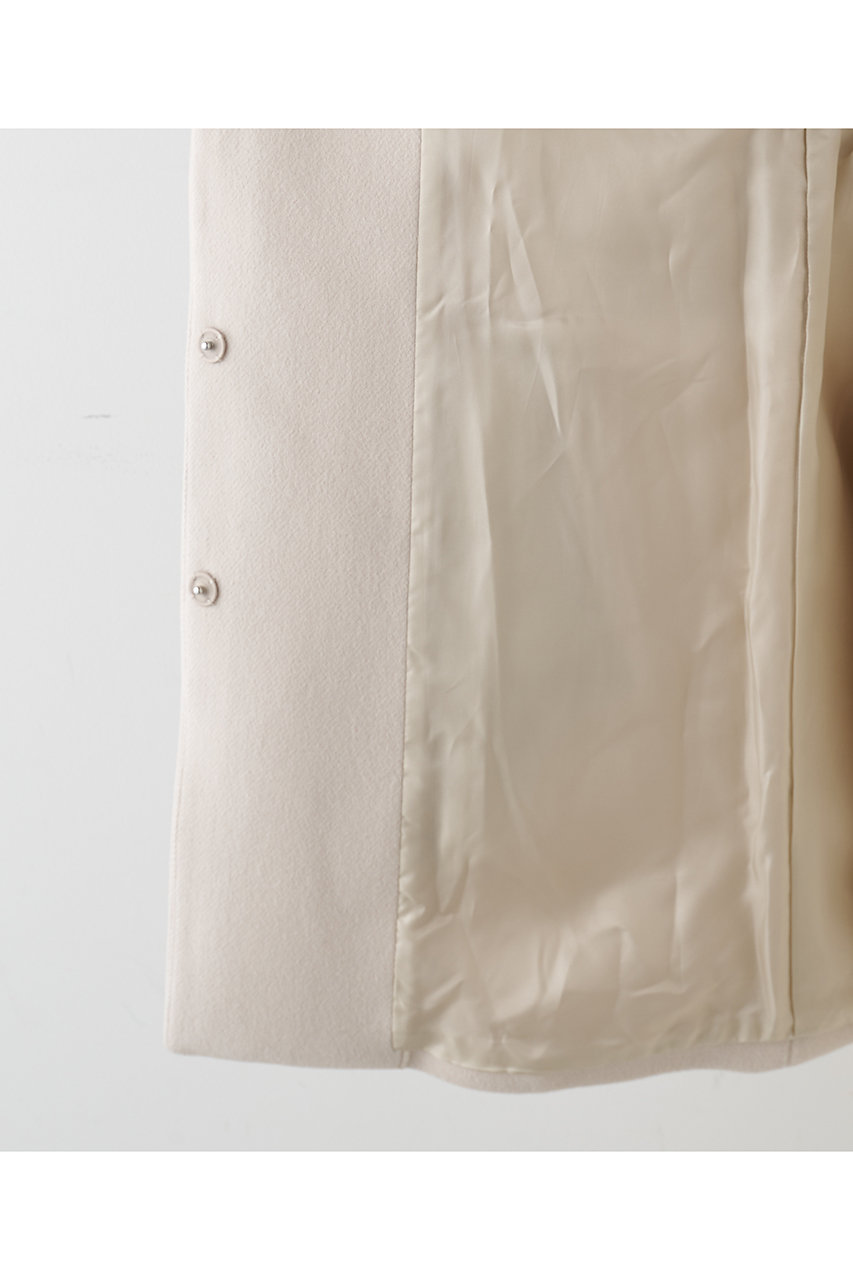 Whim Gazette(ウィム ガゼット)｜ダブルビーバーミドルコート/エクリュ