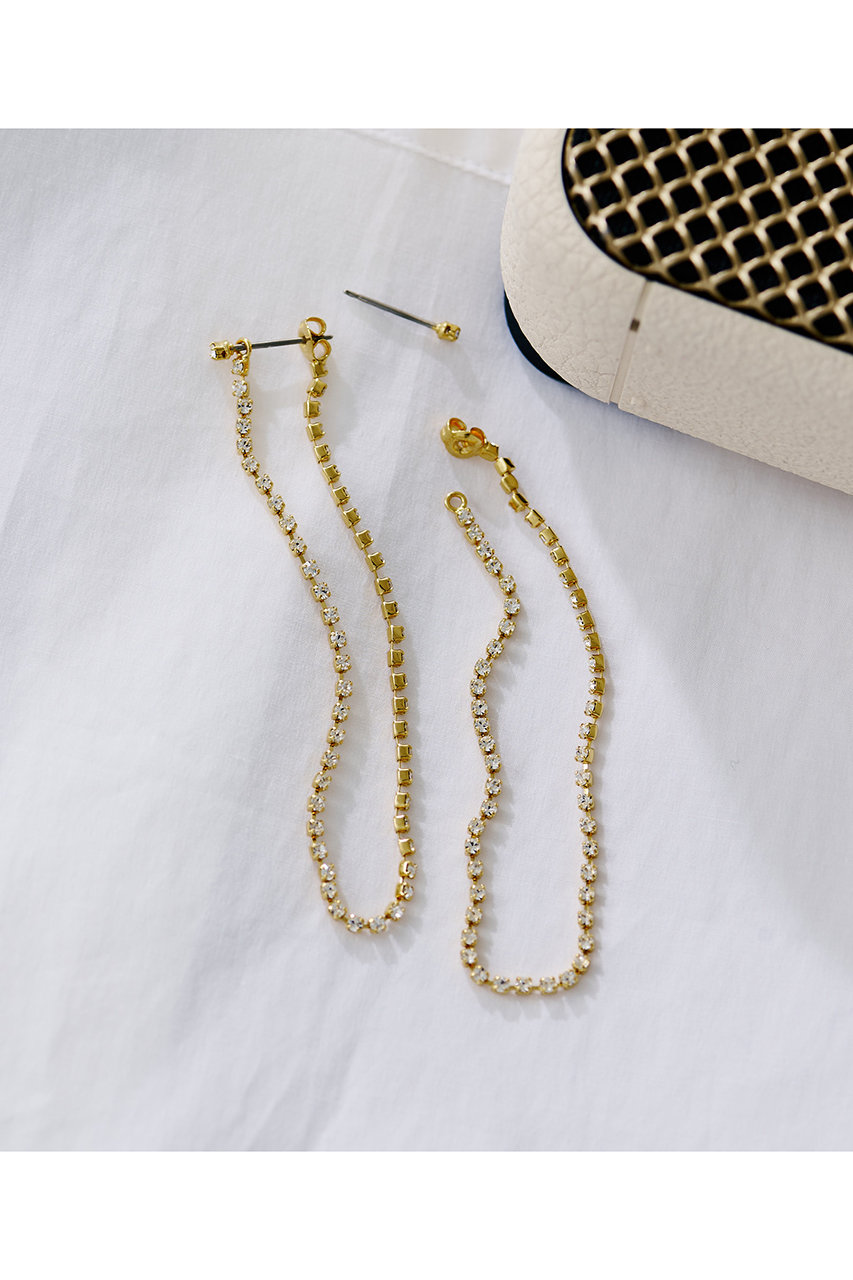 ビジューアレンジピアスGD