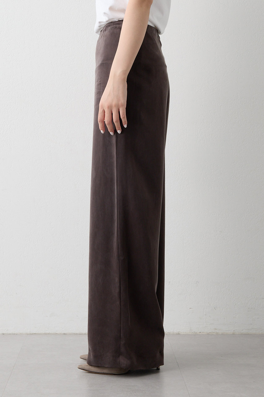 Whim Gazette(ウィム ガゼット)｜フィブリルパンツ/ブラウン の通販