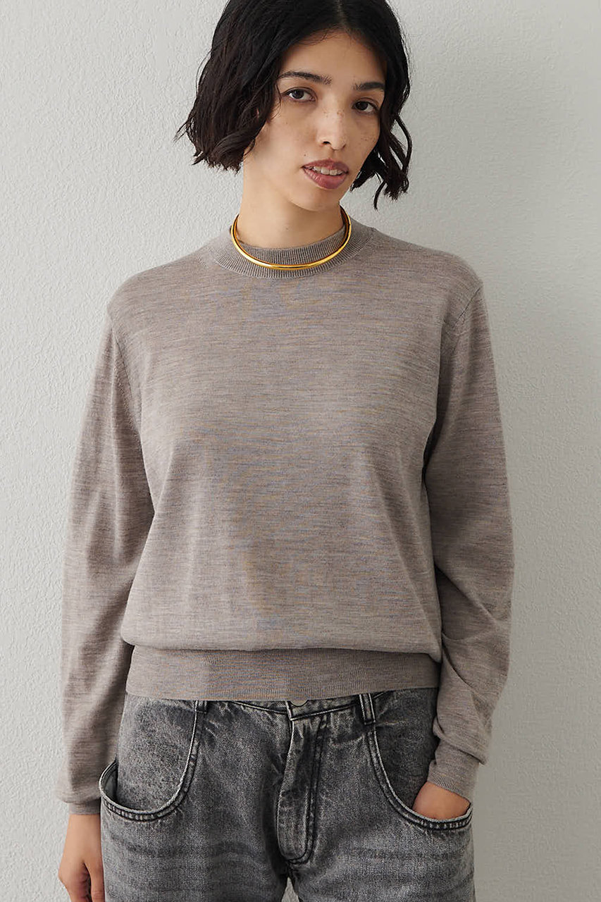 ウィム ガゼット/Whim Gazetteの16GWOOLテンジクプルオーバー(モカ/WGZ1052405A0009)