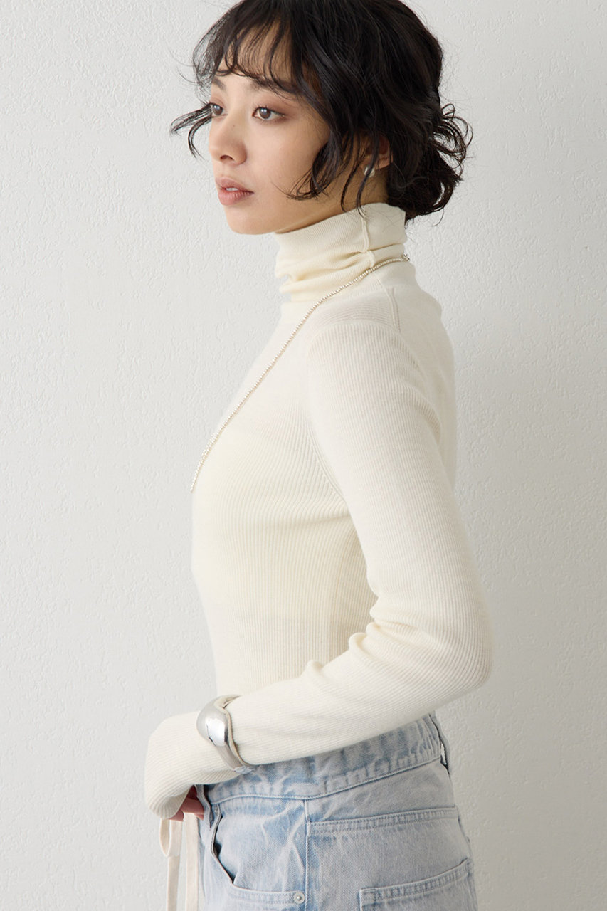 Whim Gazette(ウィム ガゼット)｜ソフトRIBタートル/オフホワイト の