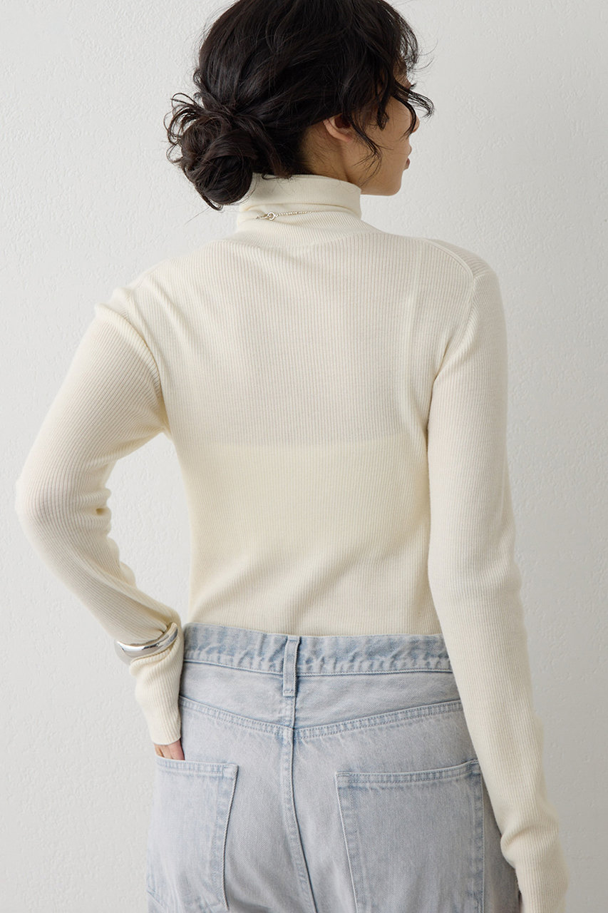 Whim Gazette(ウィム ガゼット)｜ソフトRIBタートル/オフホワイト の