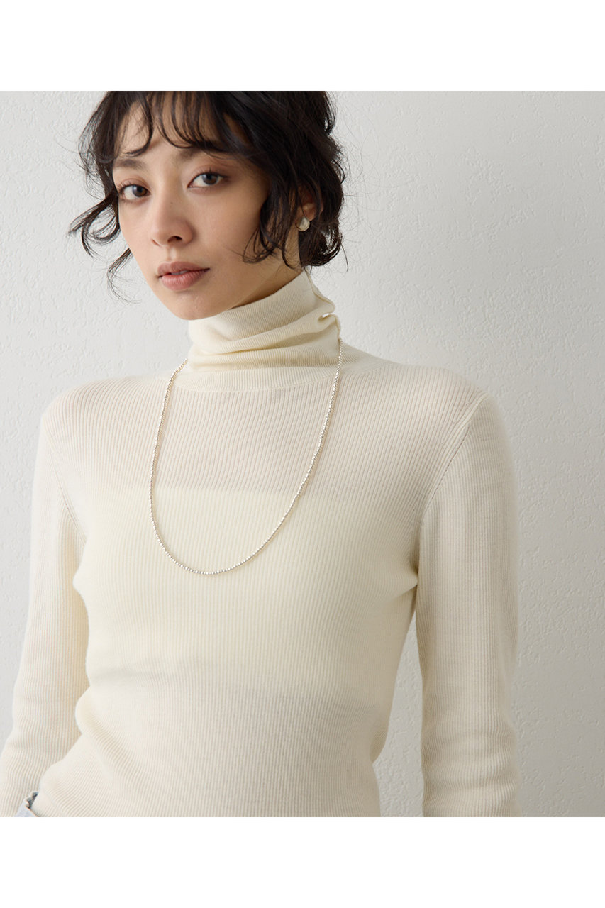 Whim Gazette(ウィム ガゼット)｜ソフトRIBタートル/オフホワイト の