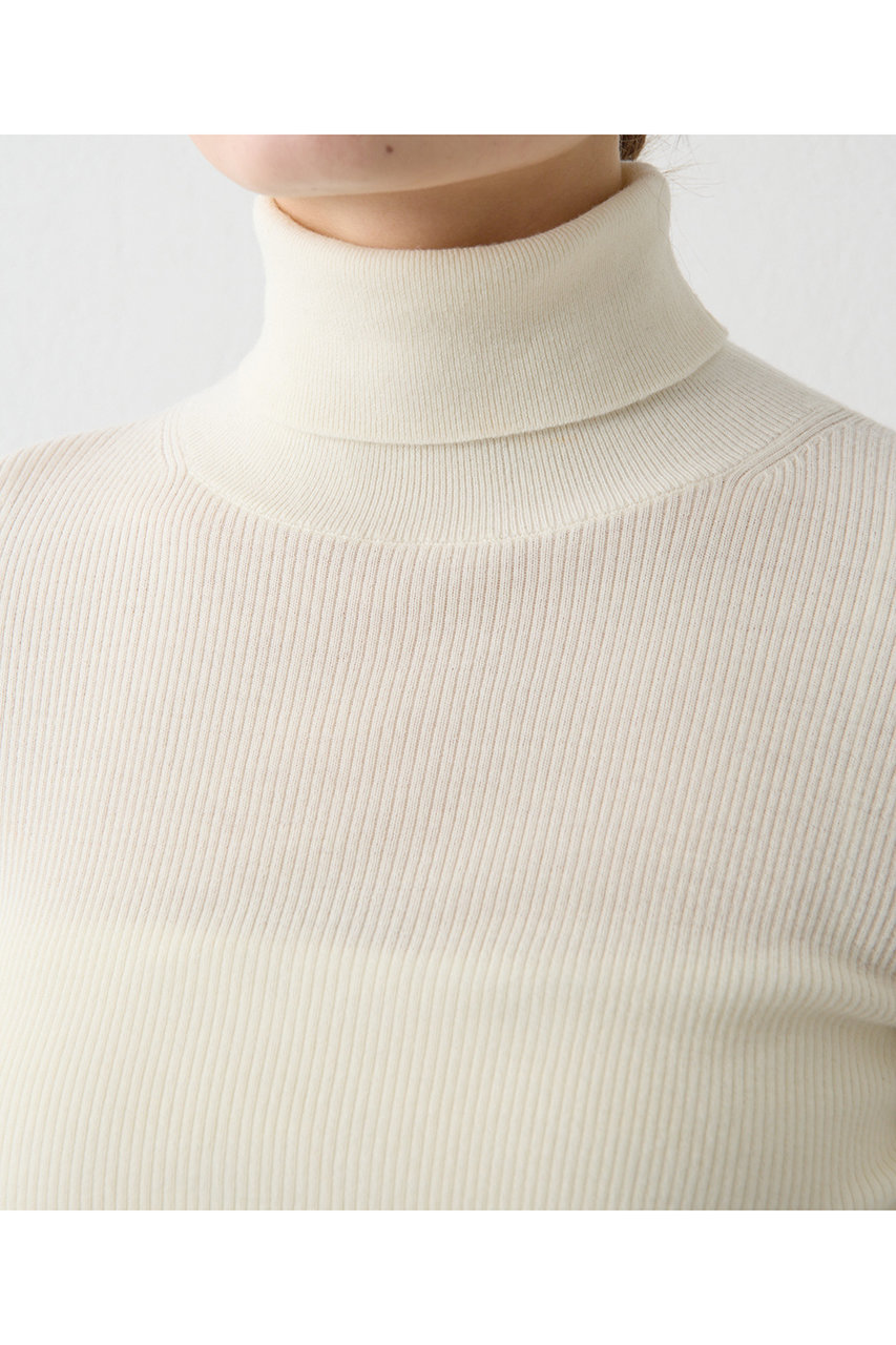 Whim Gazette(ウィム ガゼット)｜ソフトRIBタートル/オフホワイト の