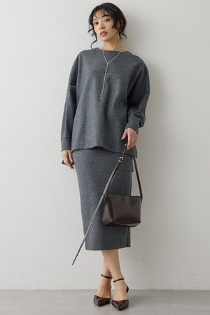 新品未使用Whim Gazetteロングタイトスカート38 秋冬タイトスカート Whim Gazette（ウィムガゼット）の「【長谷川京子さんコラボ