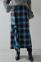 チェックフリンジスカート ウィム ガゼット/Whim Gazette
