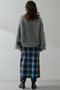 チェックフリンジスカート ウィム ガゼット/Whim Gazette