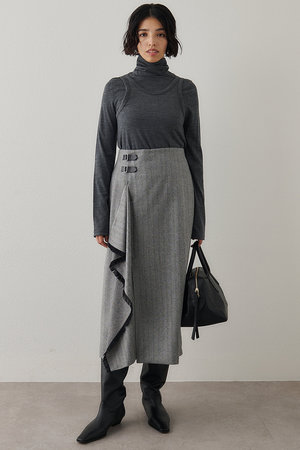 ウィム ガゼット/Whim Gazetteのチェックフリンジスカート(110700/110703)