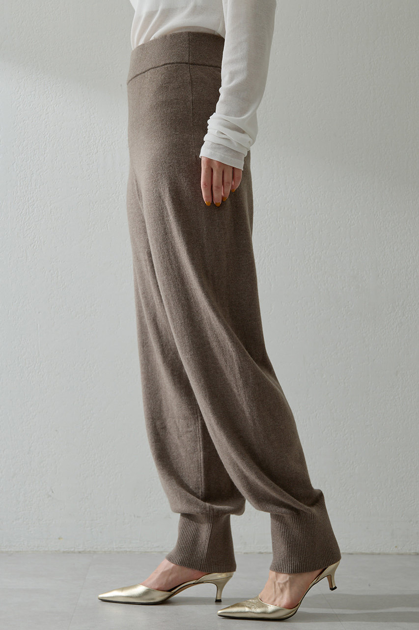Whim Gazette(ウィム ガゼット)｜W/Caニットパンツ/モカ の通販