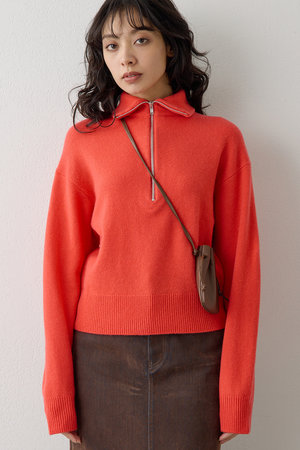 ウィム ガゼット/Whim GazetteのW/Ca ZIPニットプルオーバー(110300/110301)