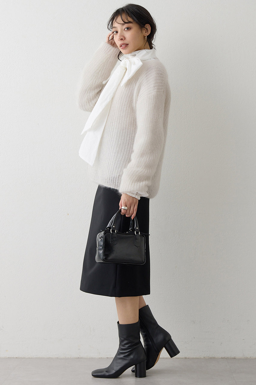 Whim Gazette モヘアニット 中古・古着通販】Whim Gazette (ウィムガゼット) Vネックモヘアニット