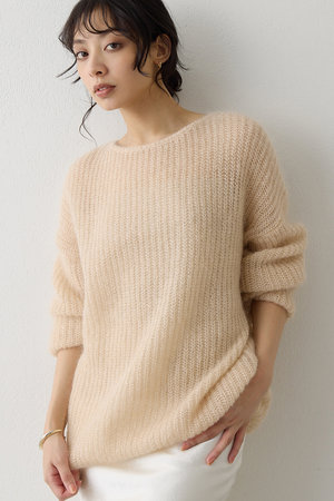 ウィム ガゼット/Whim Gazetteの【予約販売】ラメモヘヤニットプルオーバー(110300/110301)