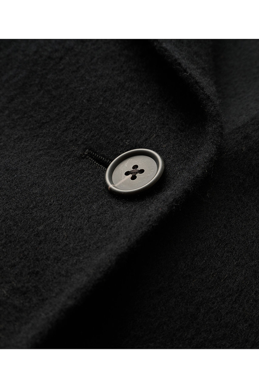 Whim Gazette(ウィム ガゼット)｜リバーPコート/ブラック の通販