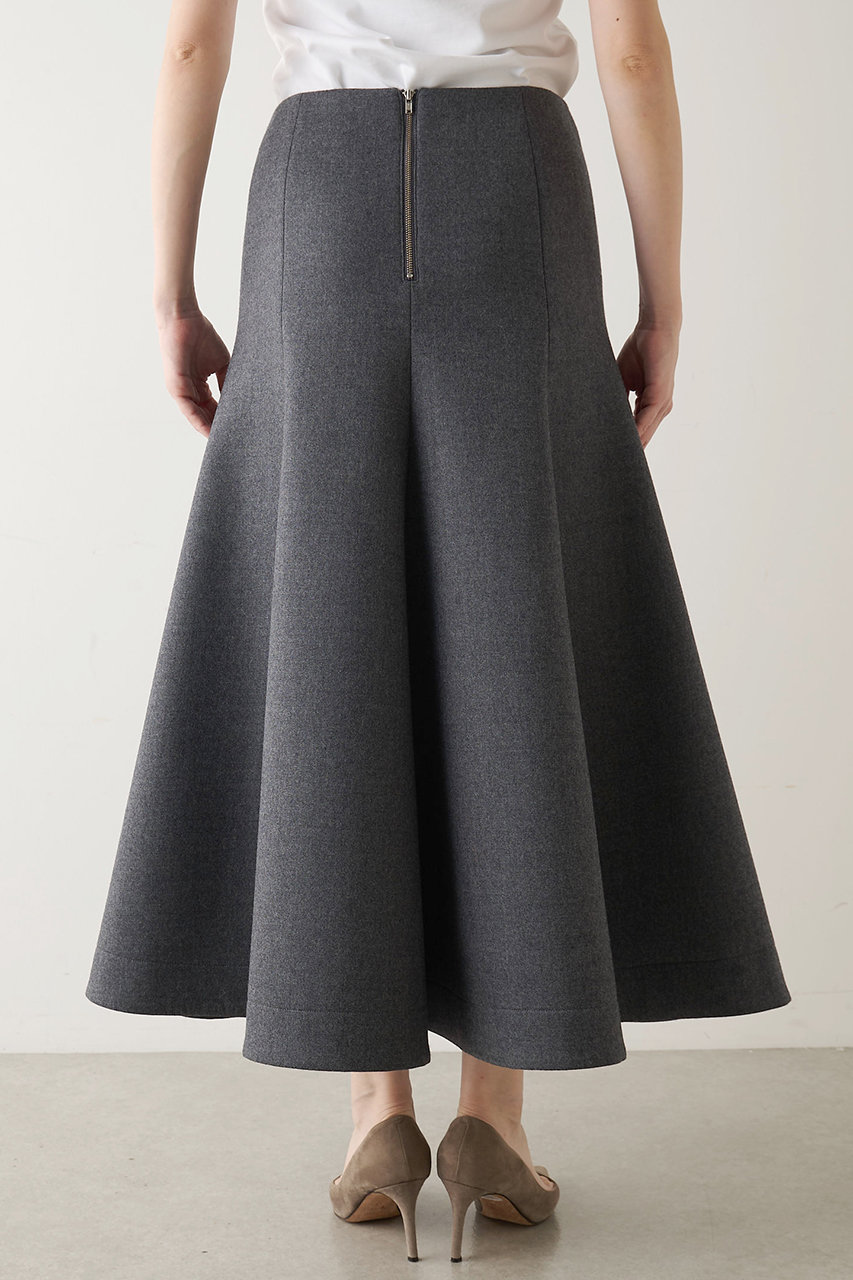 ウィムガゼットスカート　グレー Whim Gazette(ウィム ガゼット)｜ボンディングウールスカート/グレー