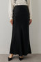 【予約販売】サテンフレアスカート ウィム ガゼット/Whim Gazette ブラック