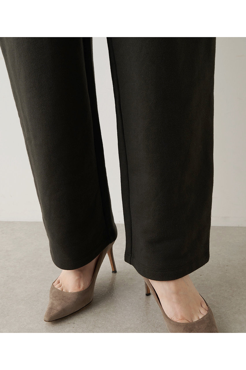 Whim Gazette(ウィム ガゼット)｜裏毛ワイドパンツ/チャコールグレー