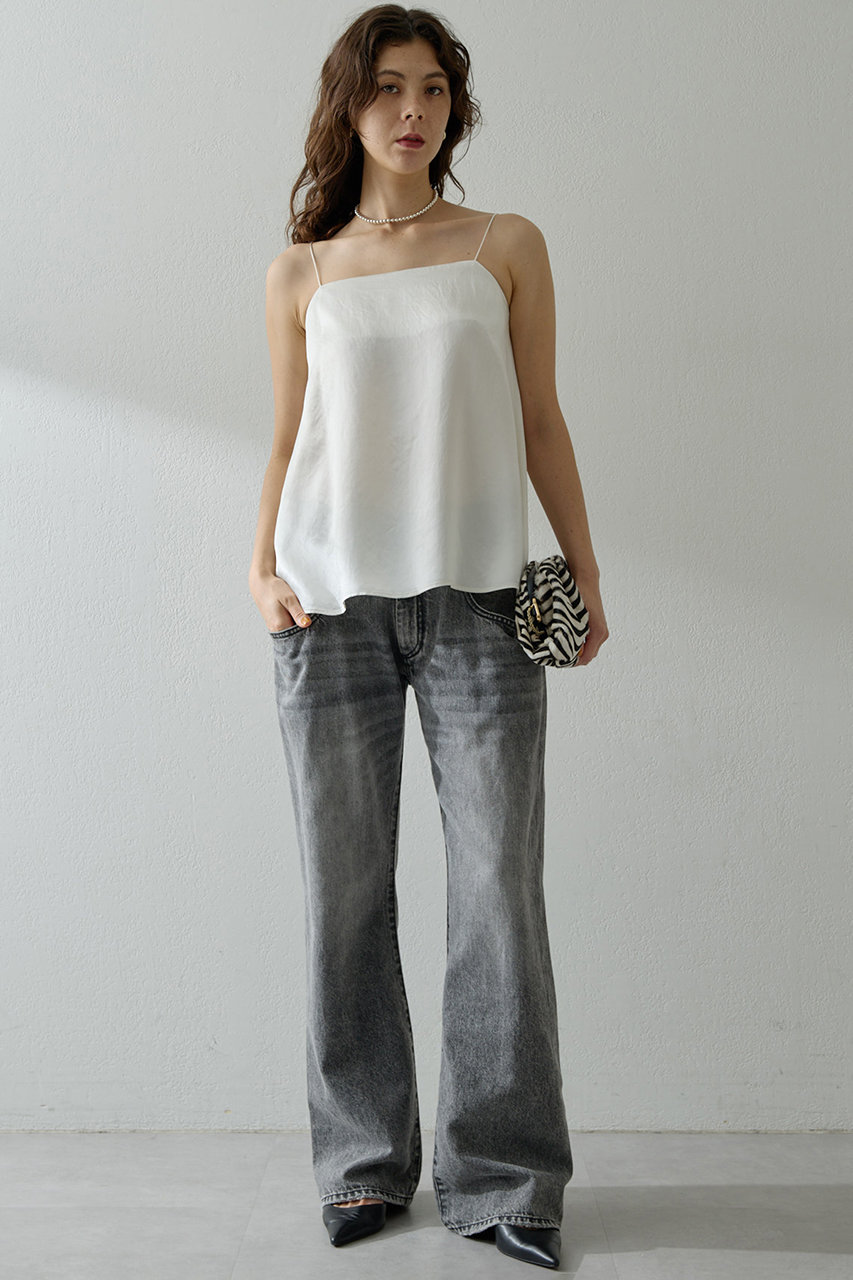 Whim Gazette(ウィム ガゼット)｜【予約販売】サテンキャミソール/オフ