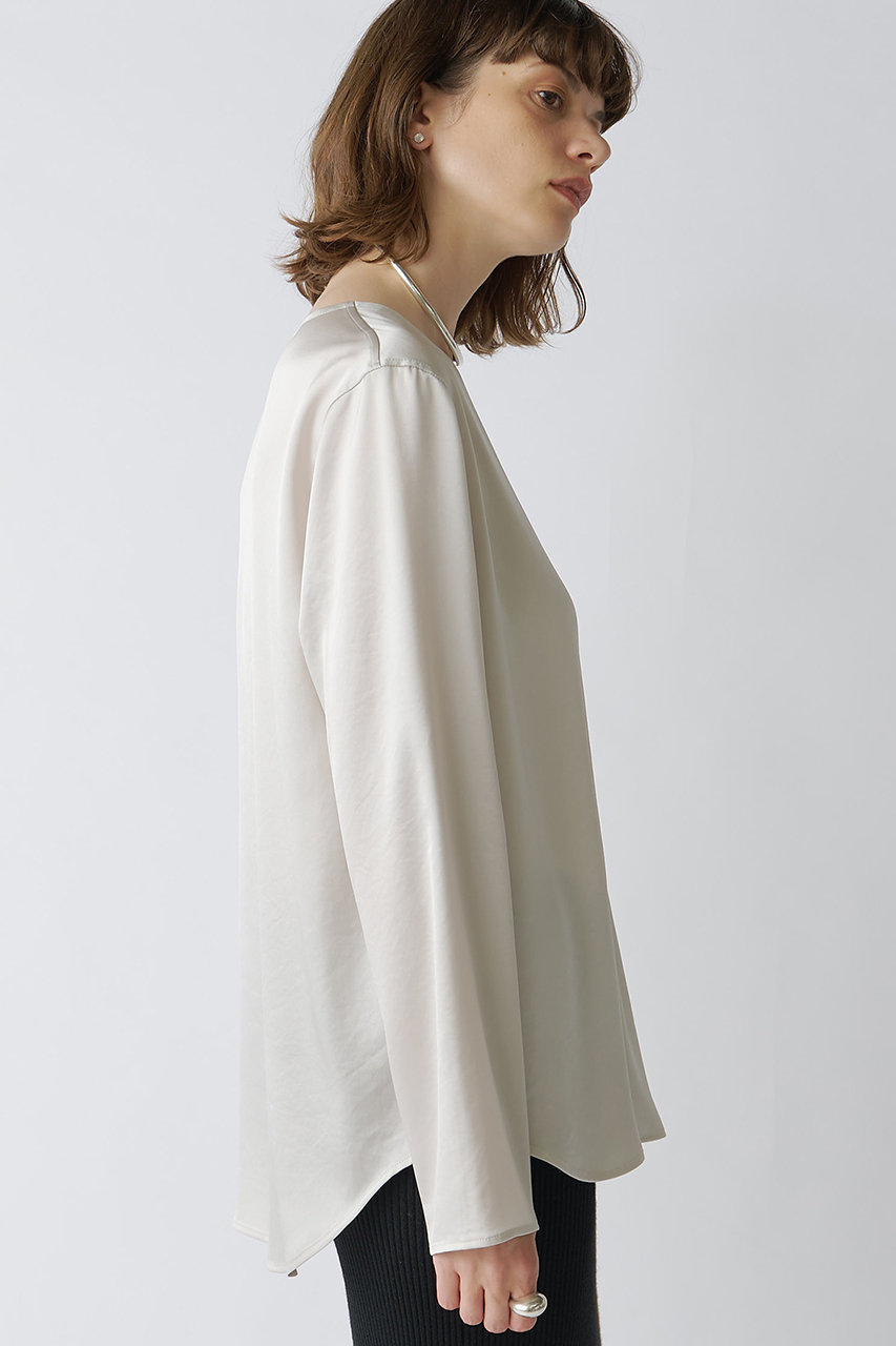 ウィムガゼット　サテンボートブラウス　新品未使用 Whim Gazette(ウィム ガゼット)のサテンボウブラウス通販 | 集英社