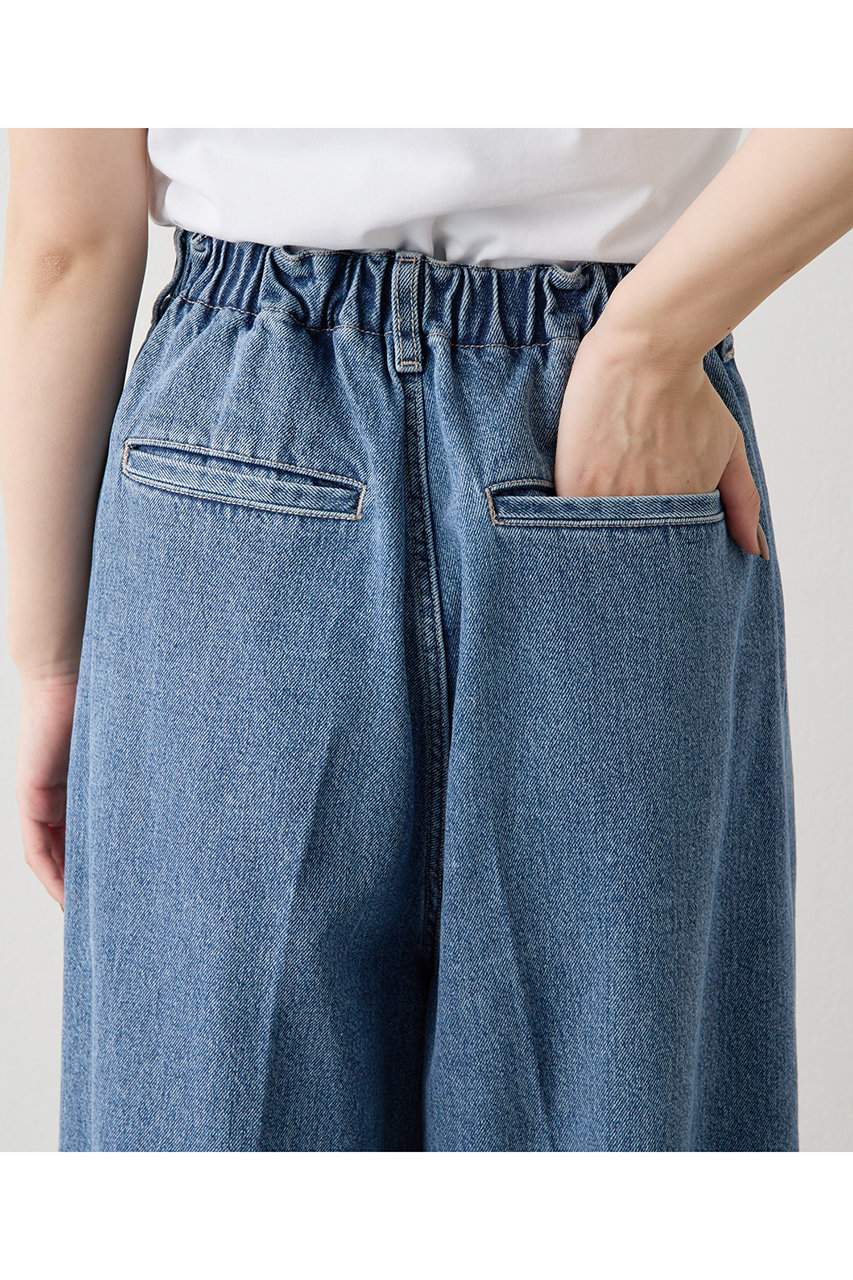 Whim Gazette(ウィム ガゼット)｜ワイドデニムイージーパンツ/ブルー