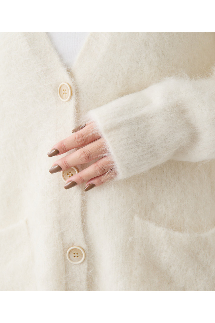 Whim Gazette(ウィム ガゼット)｜スーリーアルパカカーディガン/オフ