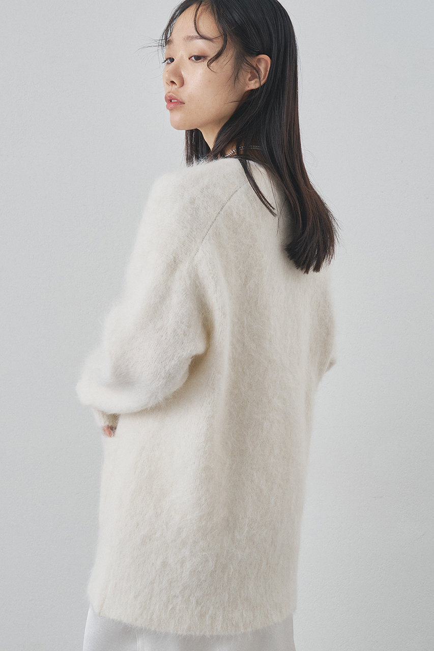 Whim Gazette(ウィム ガゼット)｜スーリーアルパカカーディガン/オフ