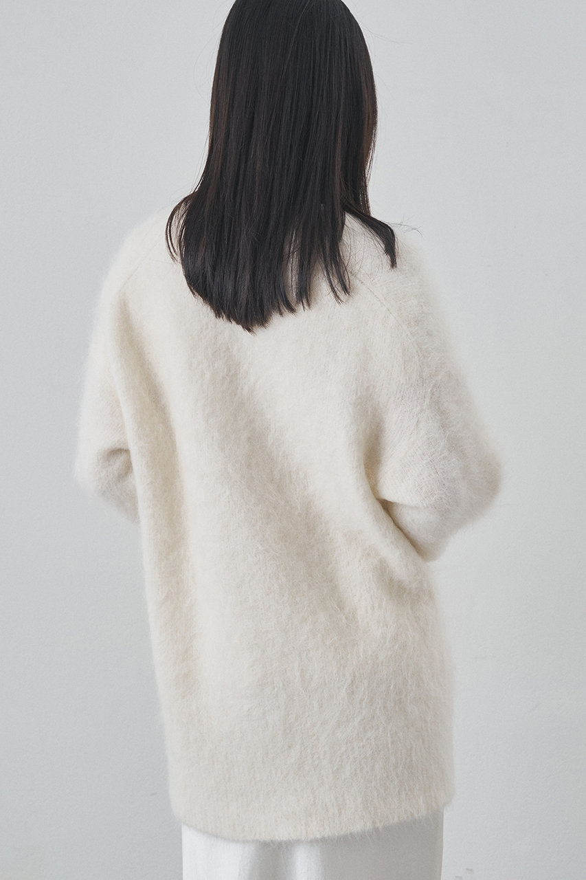 Whim Gazette(ウィム ガゼット)｜スーリーアルパカカーディガン/オフ