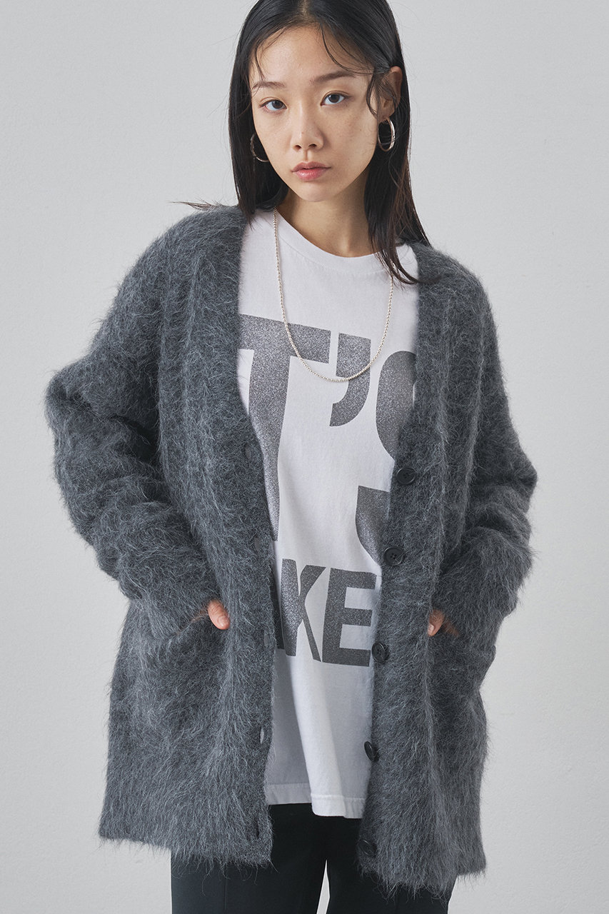 ウィム ガゼット/Whim Gazetteの【予約販売】スーリーアルパカカーディガン(チャコールグレー/WGZ1052405A0001)