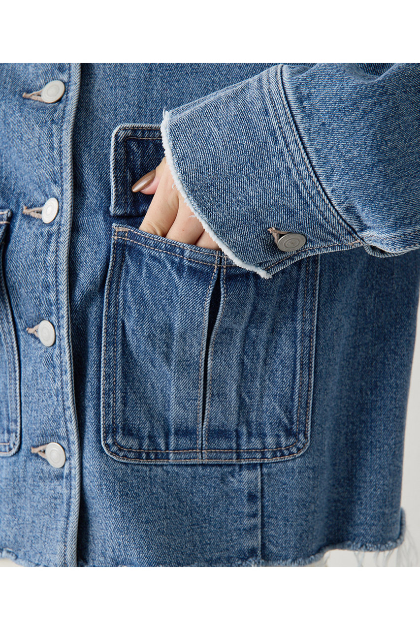 Whim Gazette(ウィム ガゼット)｜デニムクルージャケット/ブルー の