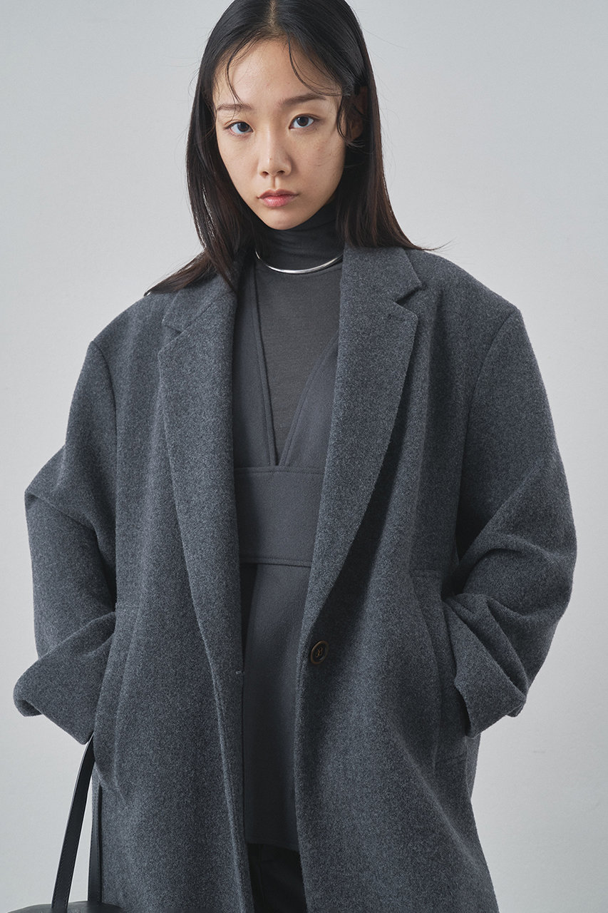 Whim Gazette(ウィム ガゼット)｜ウールパイルロングチェスターコート